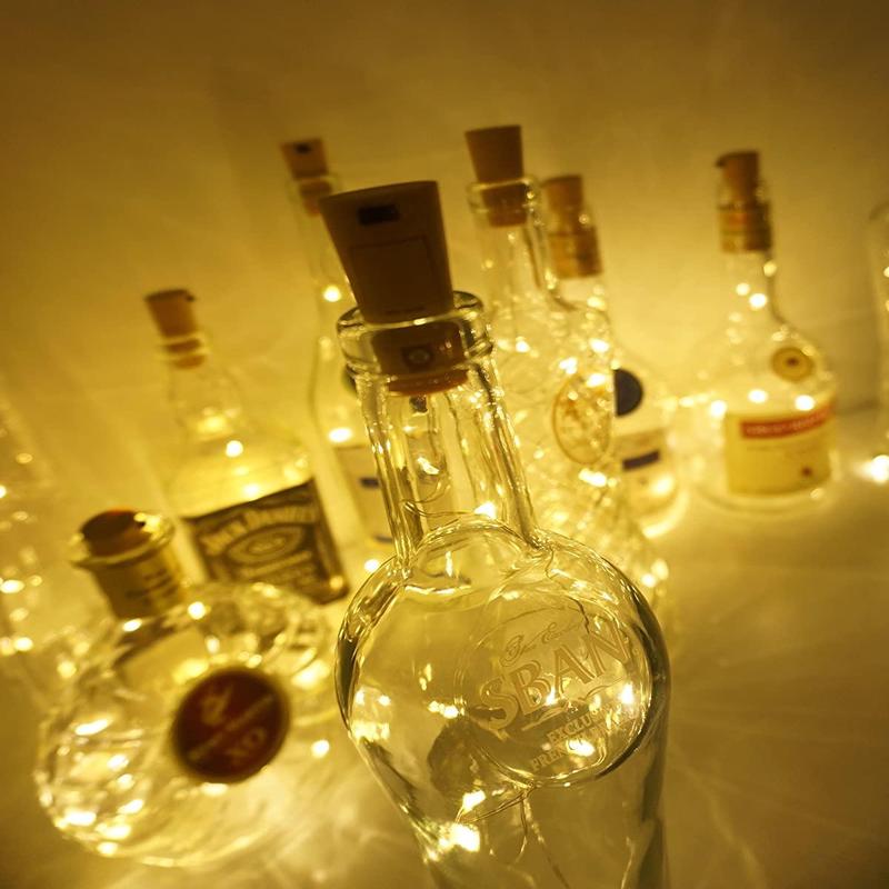Wine Bottle Cork Lights Mini Copper Wire Lights for Bedroom Dcor