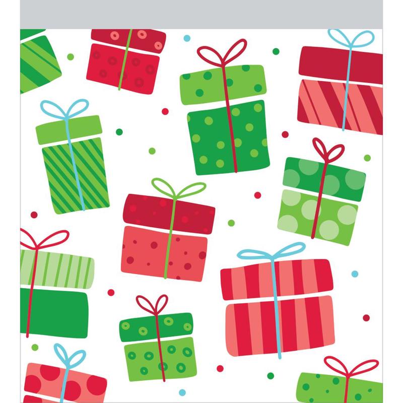 120/Case Bulk Christmas Presents Favor Bags with Zipper