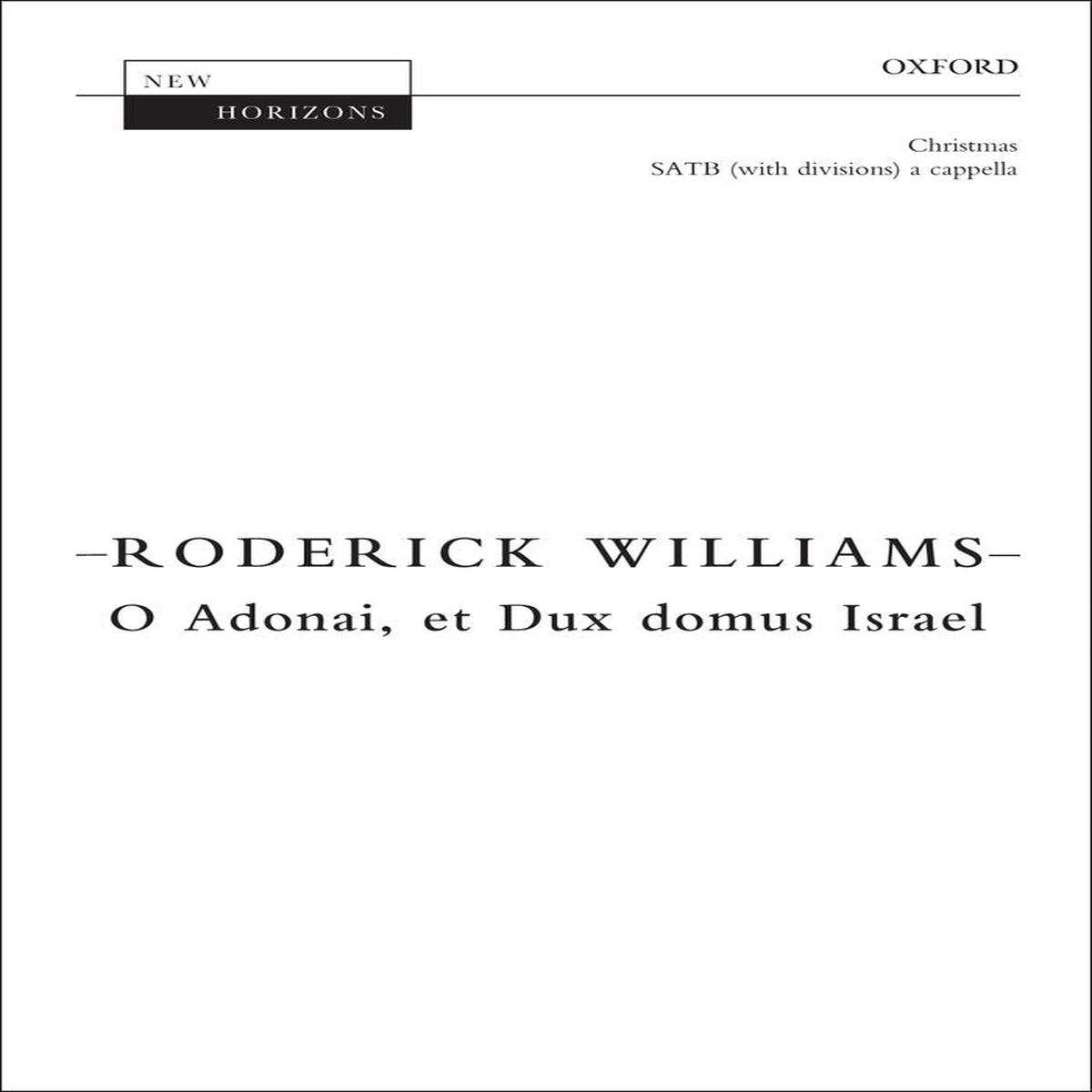 Williams O Adonai...Israel SATB OUP