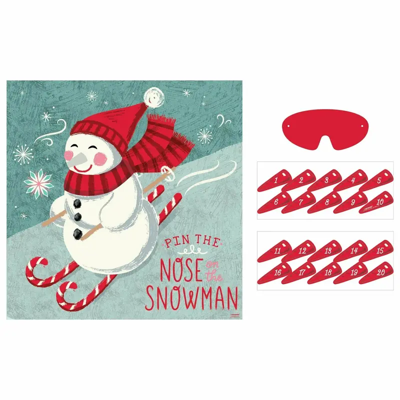 Peppermint Twist Pin the Nose on the Snowman
