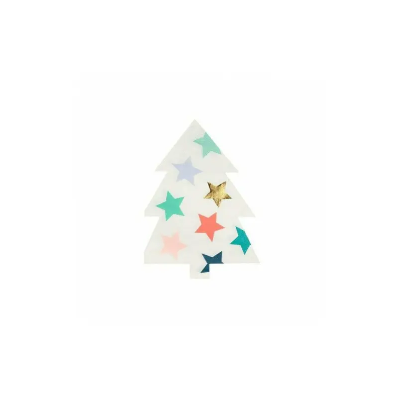 Patterned Tree Napkins (x 16)