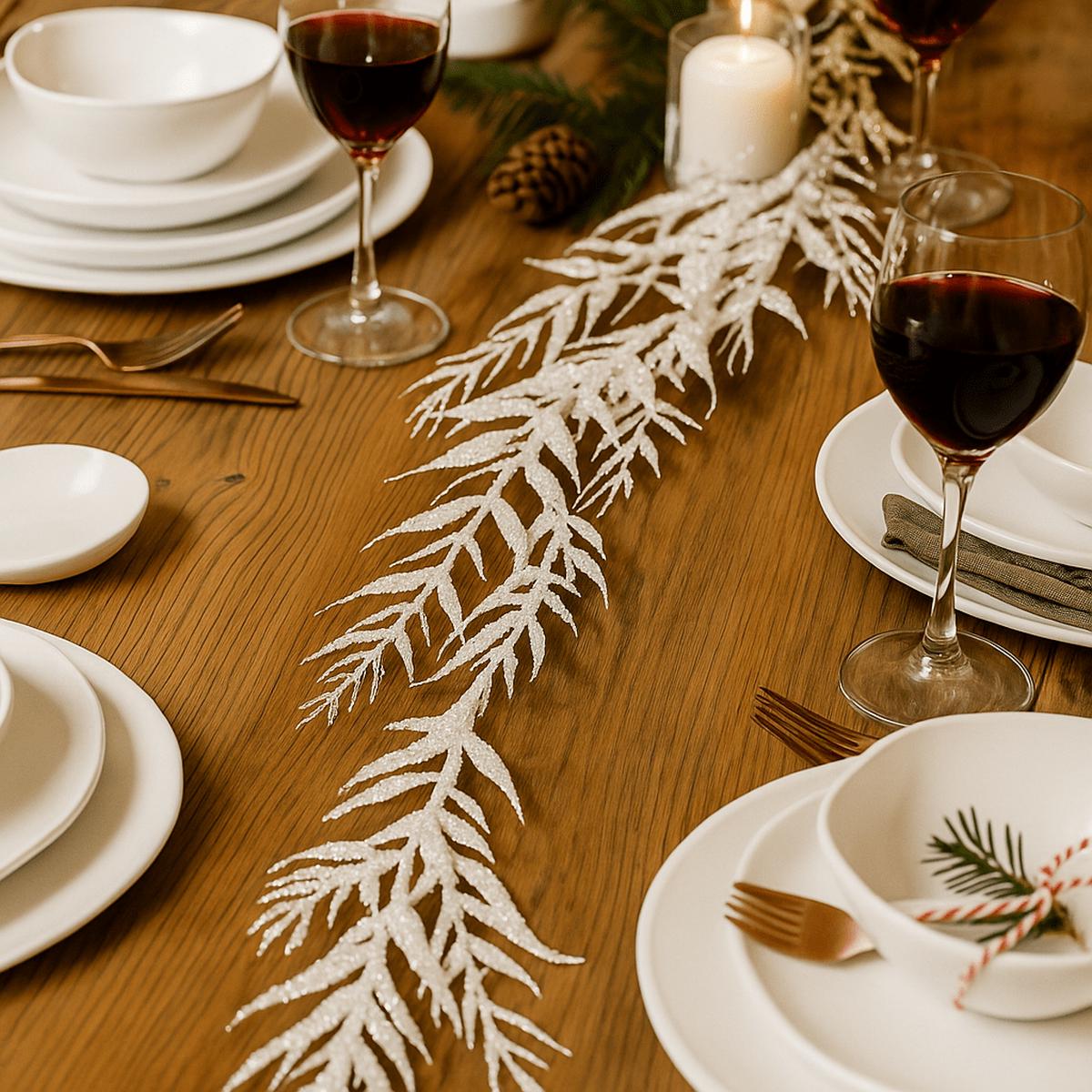 White Leaf Garland - 180cm