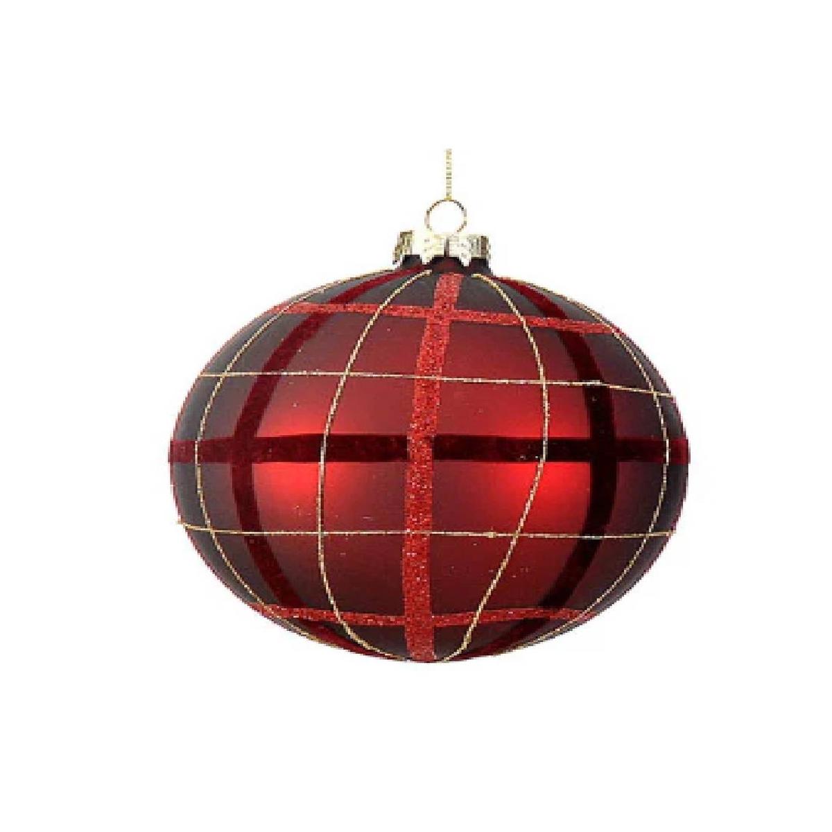 10cm Scottish Glass Christmas Tree Bauble