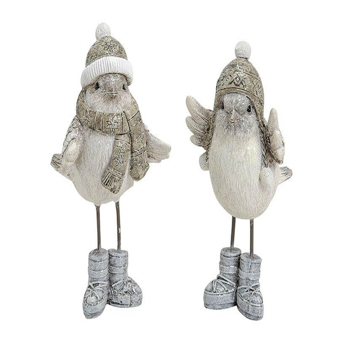WINTERBIRD POLY/IRON 2ASS 8X8X13CM