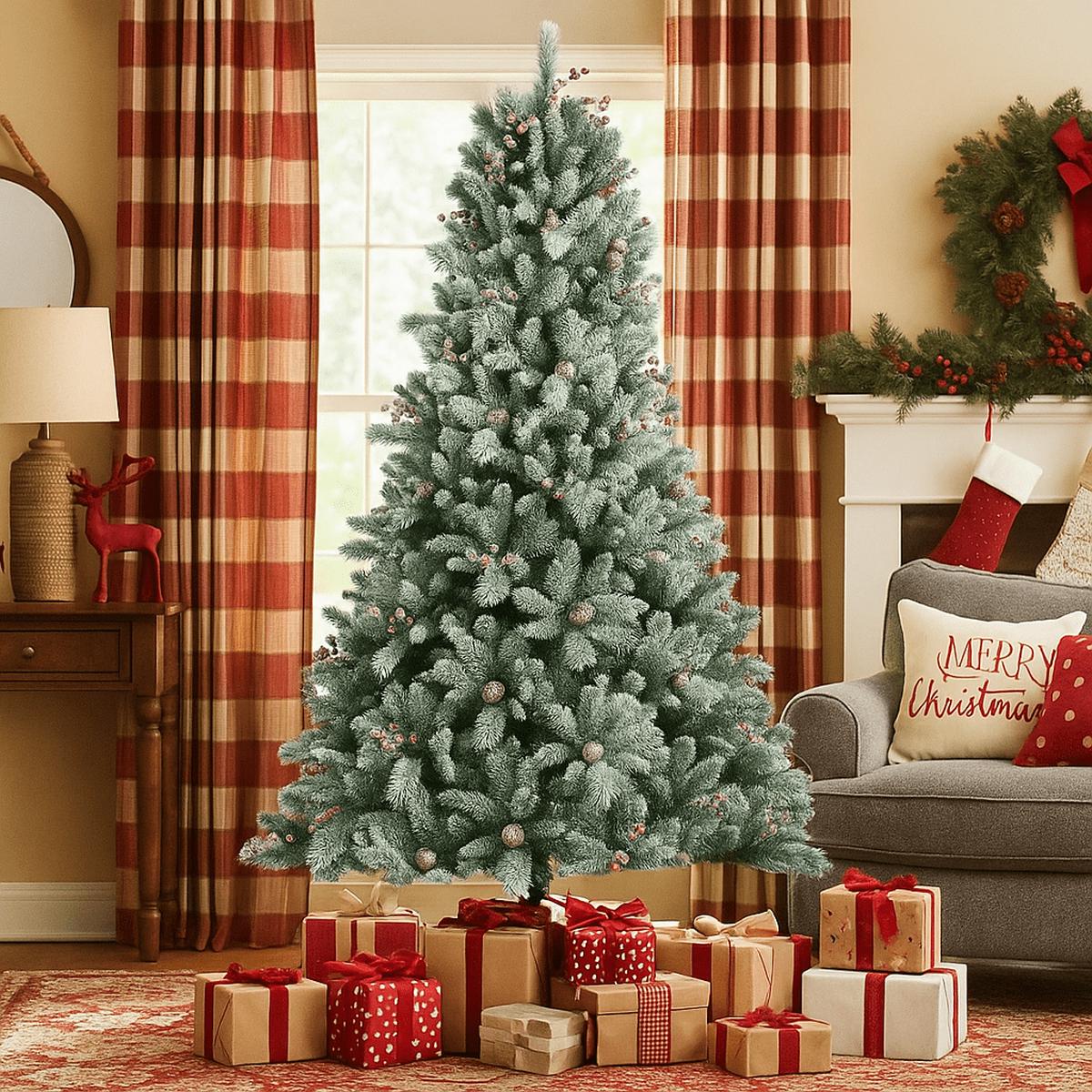 Windham Frosted Spruce 7ft Christmas Tree
