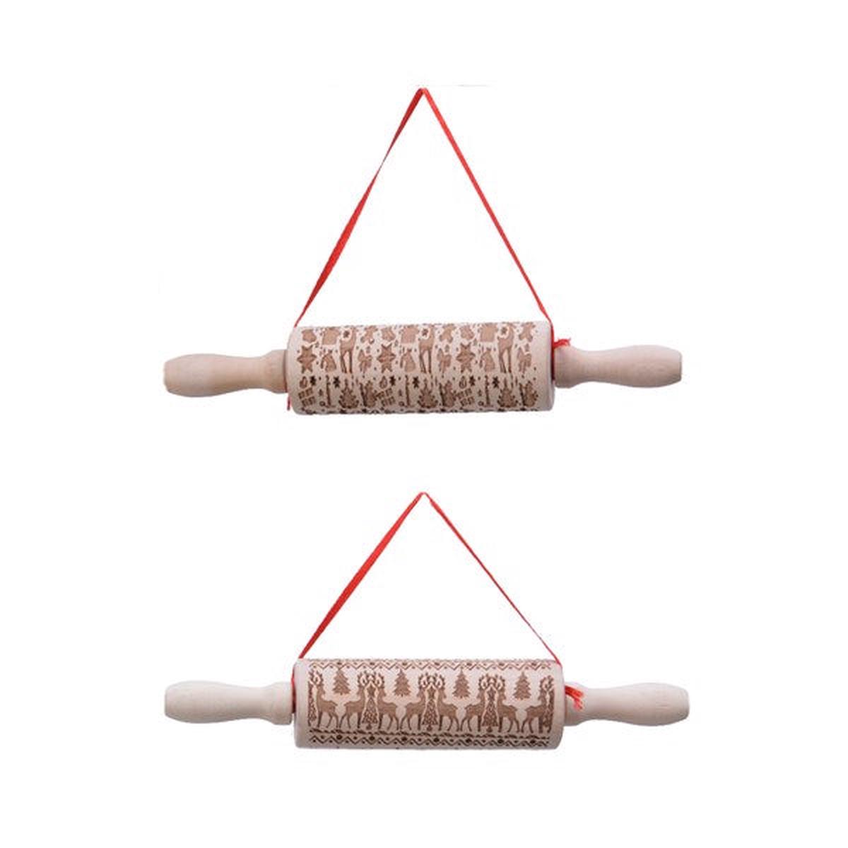 wood rollingpin with deco Wood