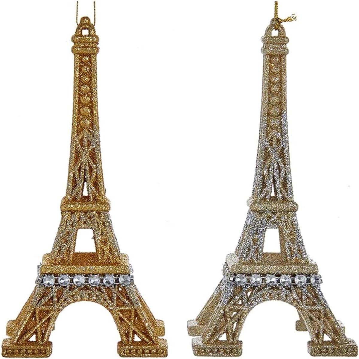 12cm Eiffel Tower Christmas Tree Decoration