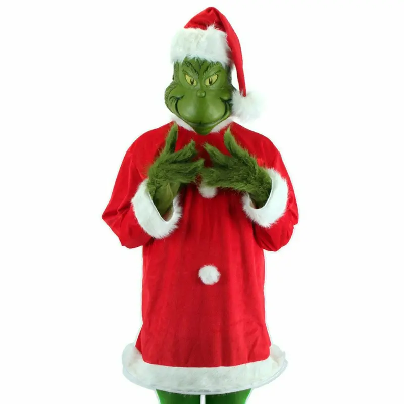 Dr. Seuss The Grinch Santa Costume Deluxe with Mask X/XL