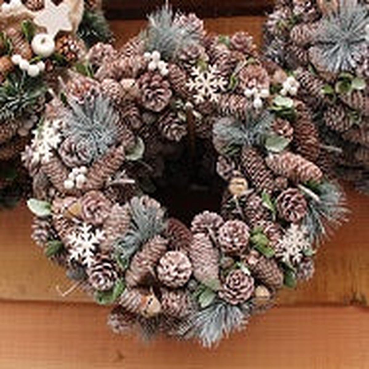 Wreath Green & White XL