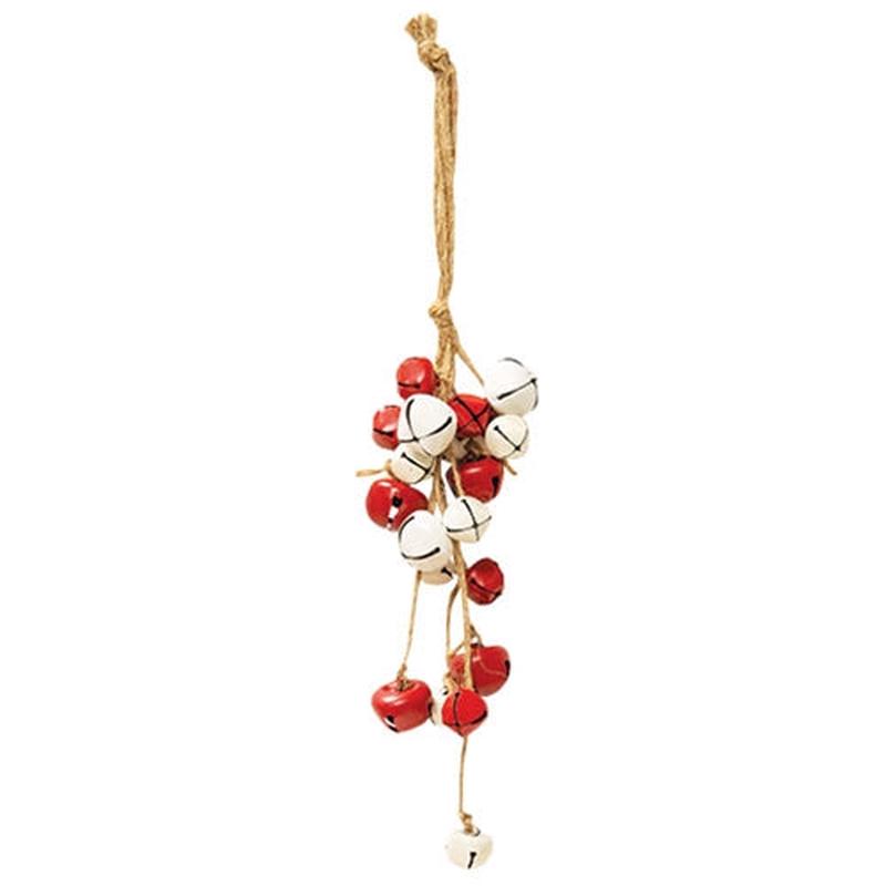 *Sm Red/Wht Bell Ornament