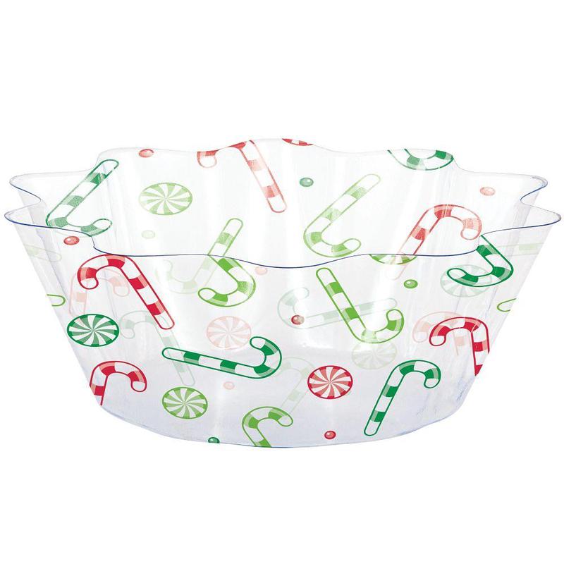 12/Case Bulk Christmas Candy Fluted Bowl