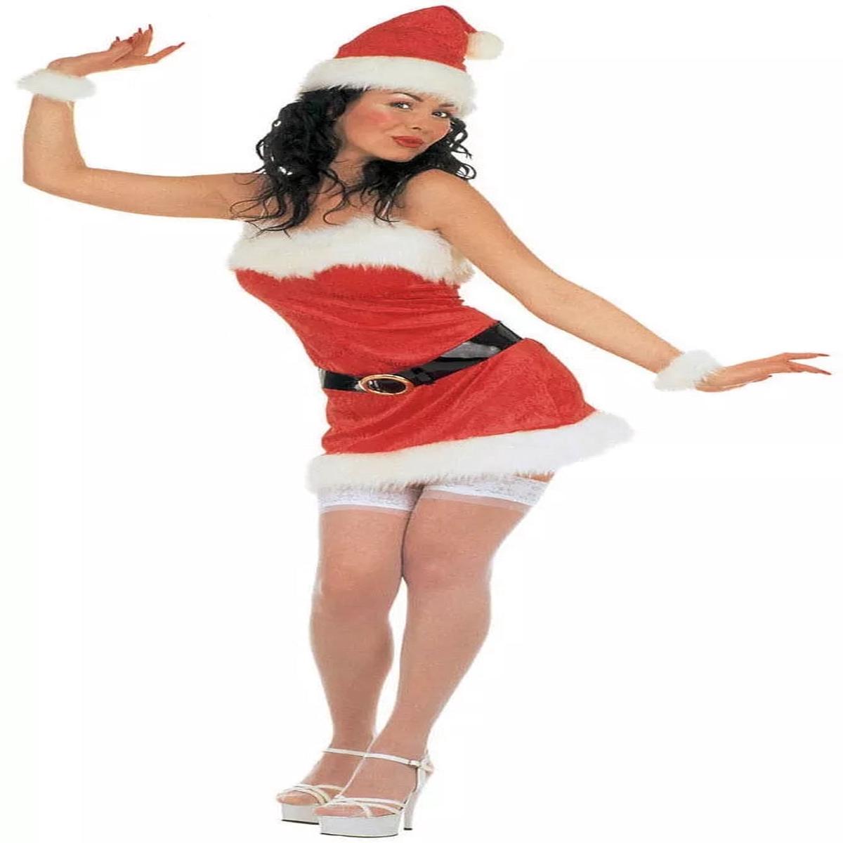Women's Christmas Costume Size S Sexy Velvet Mother Claus