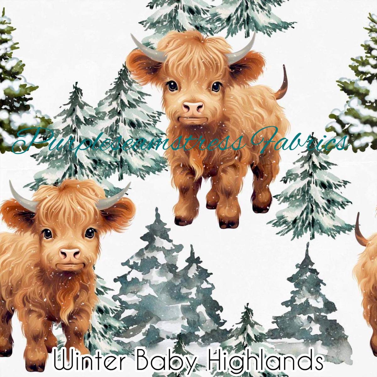 Winter Baby Highlands  Fabric