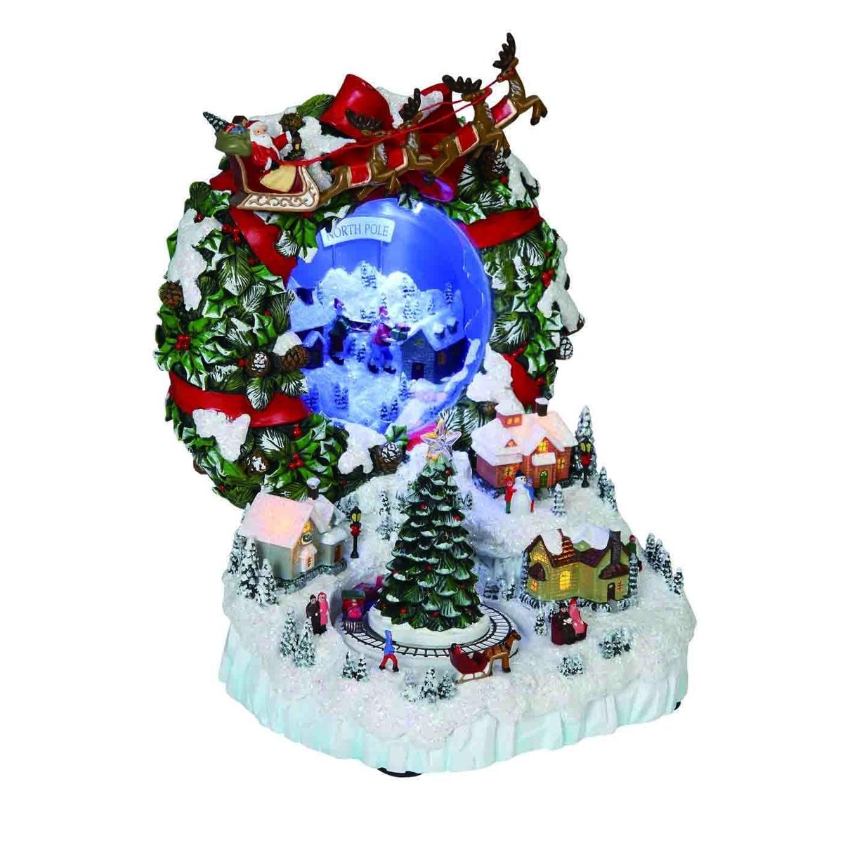 Wreath Village w/ Mirror