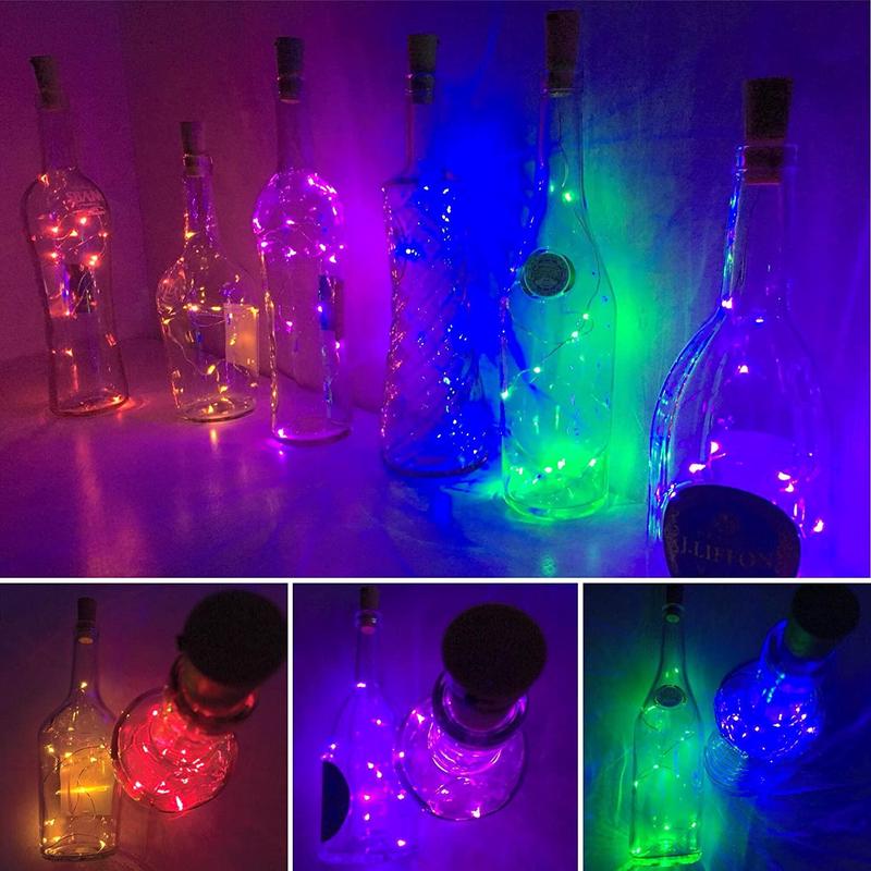 Wine Bottle Cork Lights Wine Bottle Lights with Cork Ideas