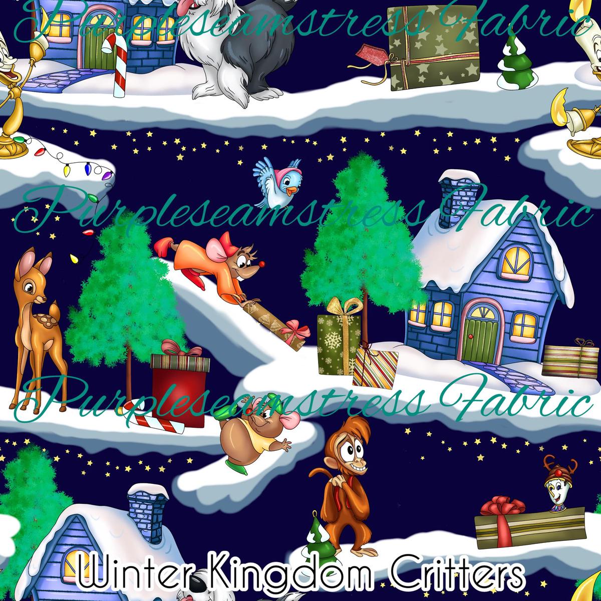 Winter Kingdom Critters  Fabric