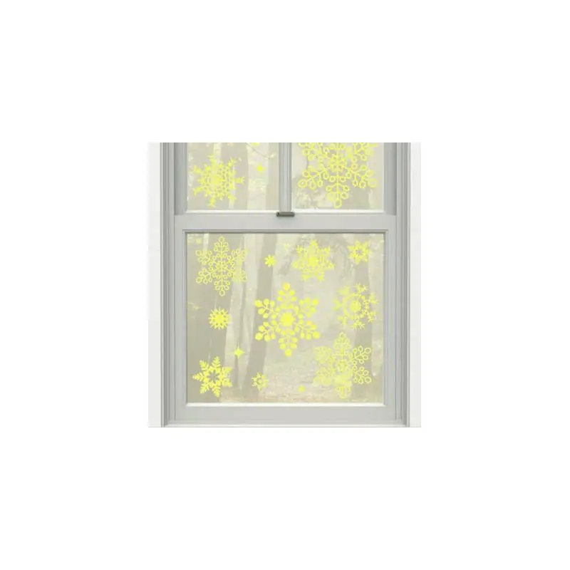 Glow-in-the-Dark Snowflake Decals 22ct