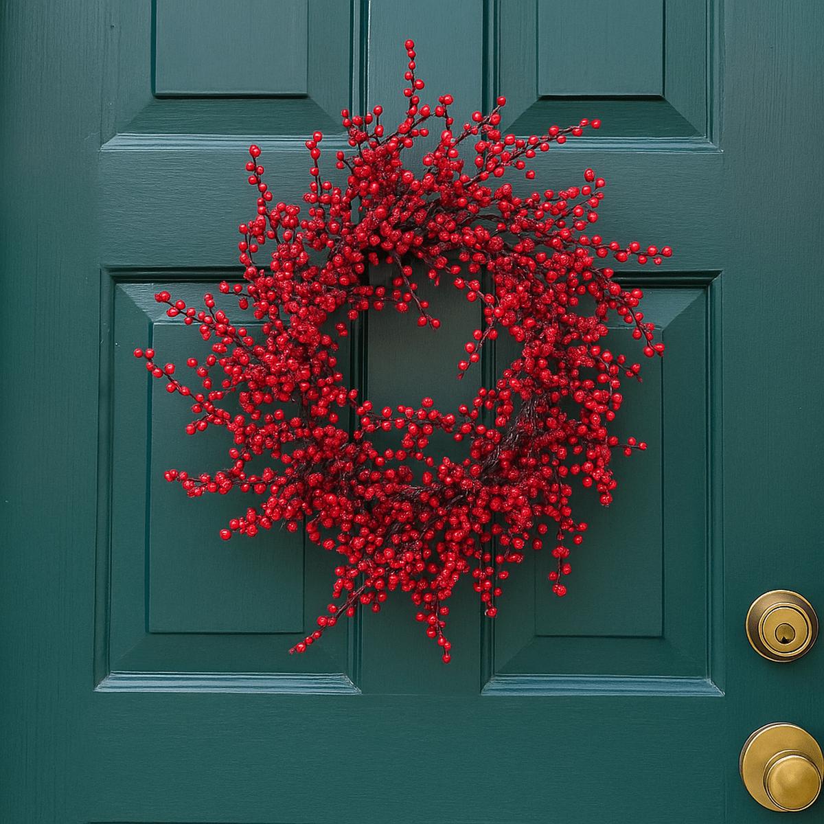 Wild Red Berry Wreath - 60cm