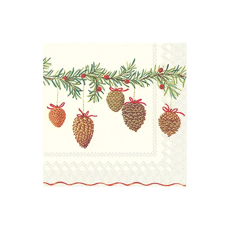 CHARMING GARLAND LUNCH NAPKINS