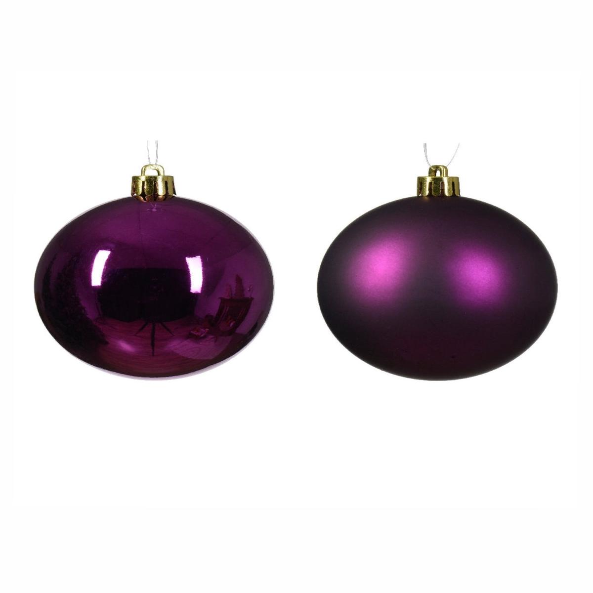 10cm Purple Glass Christmas Tree Ball