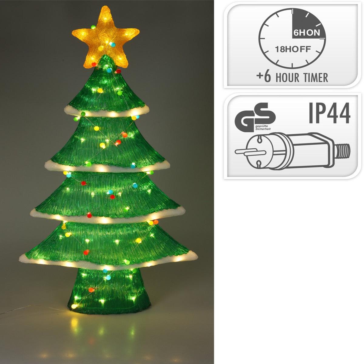 120cm Acrylic Christmas Tree Light-Up Decoration