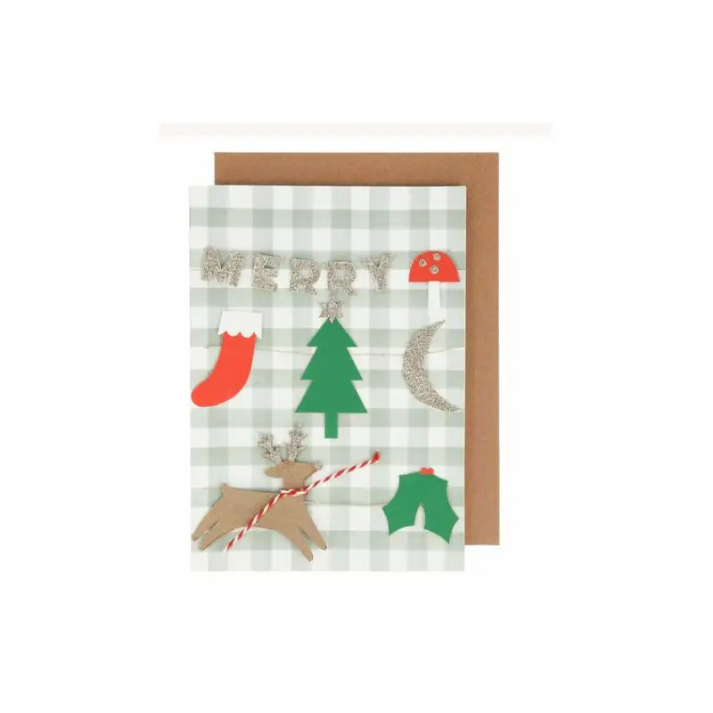Merry Christmas Garland Card