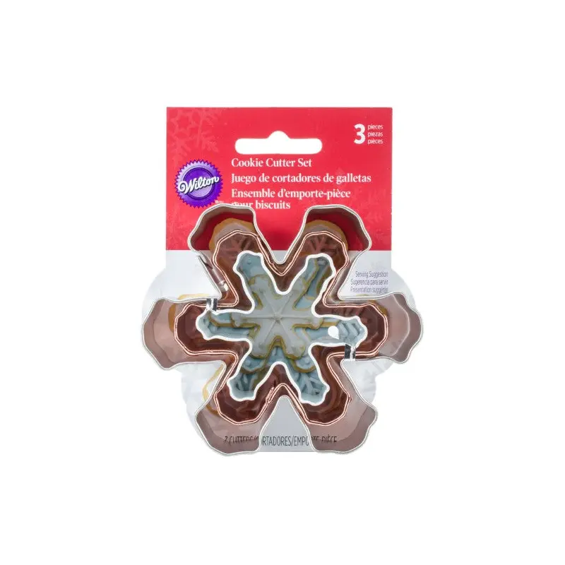 Wilton Snowflake Cookie Cutters 3pc