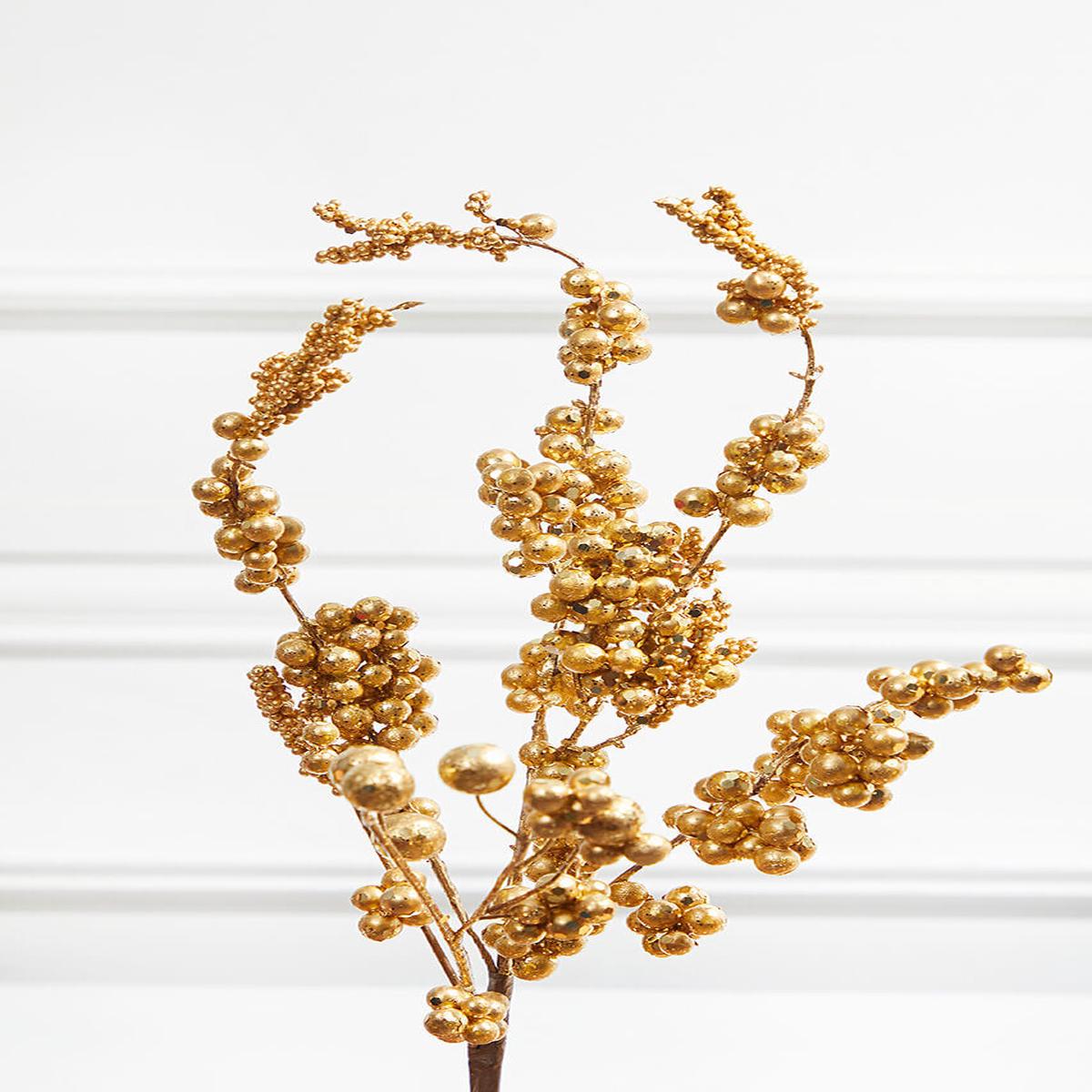 18 Inch Gold Dew Berry Spray