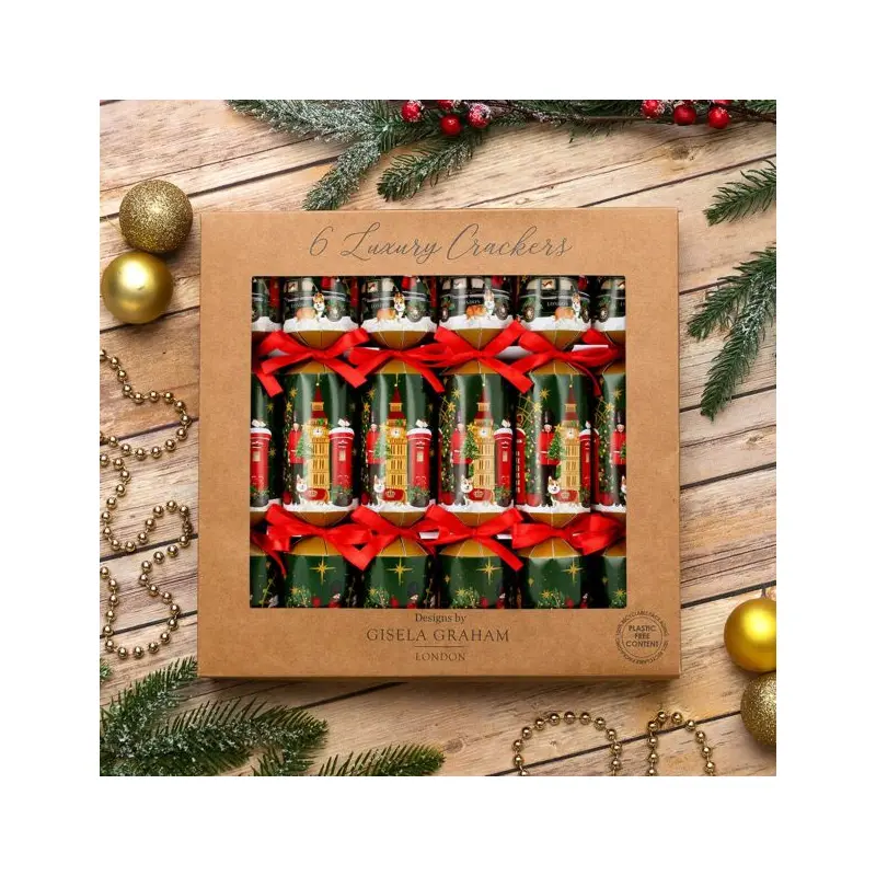 Box/6 Crackers 31cm | London Christmas