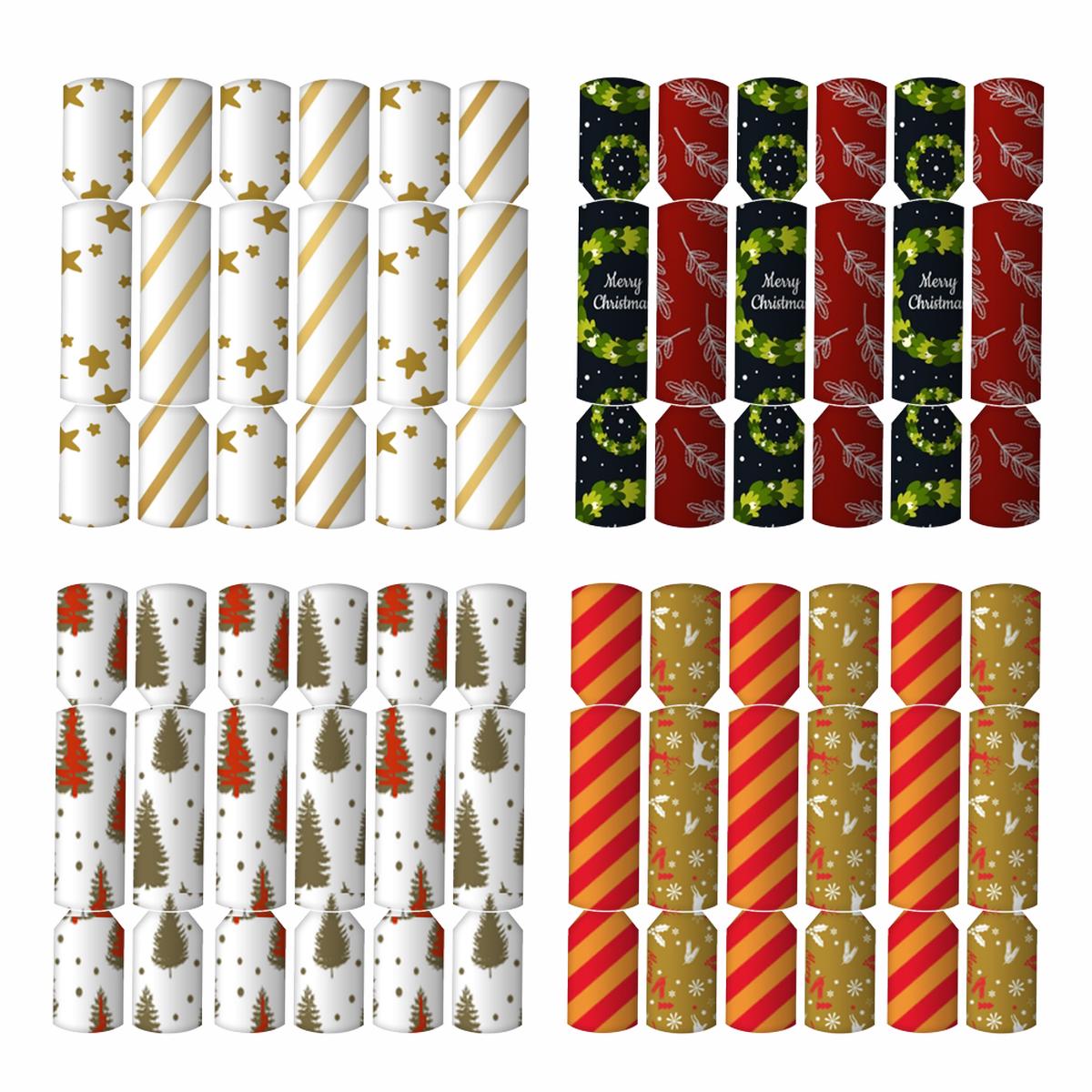 Christmas Bon Bons (12 Pack) 36cm - Assorted Colours A