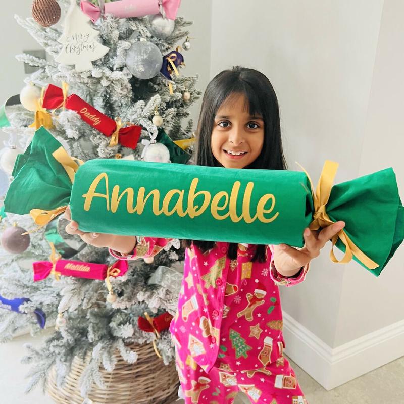 Giant Personalised Fabric Christmas Cracker