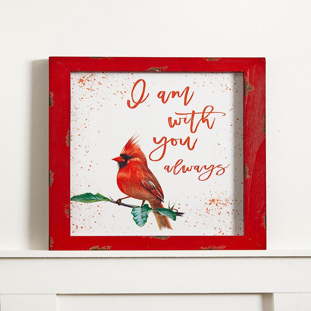 12x16 Inch Always With You Cardinal Frame Wall Decor Gift