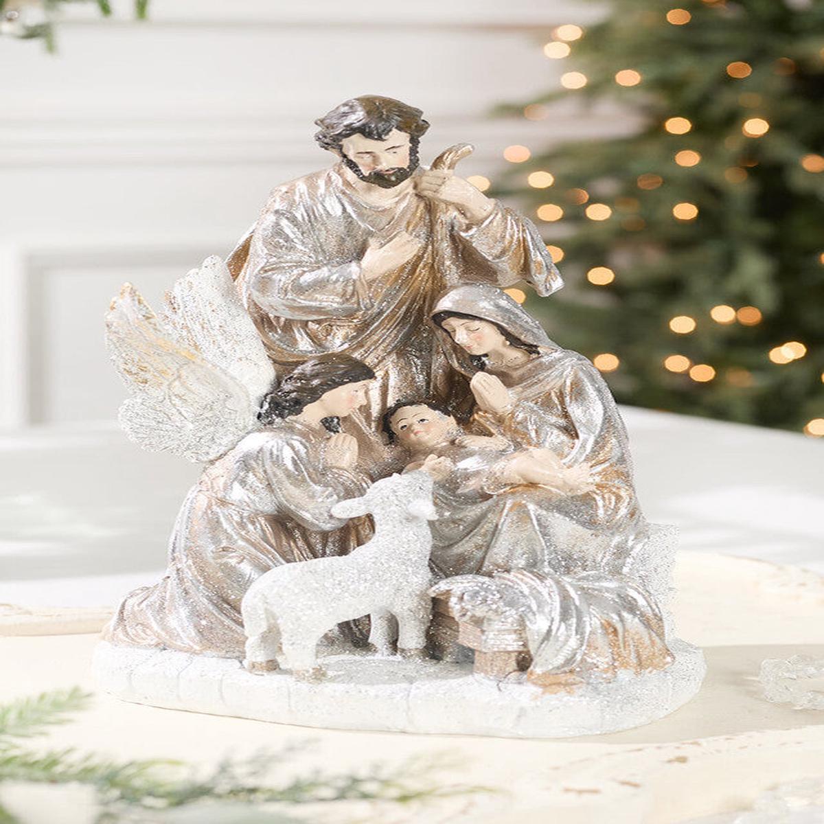 13.5 Inch Resin Renaissance Holy Night Scene