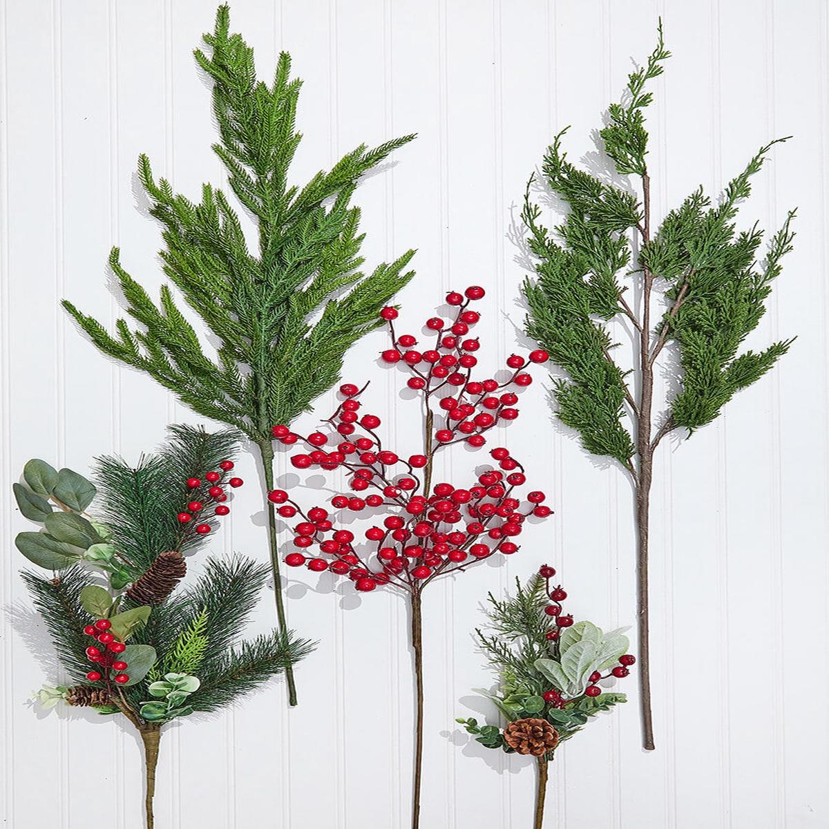 Red Rustic Sprays Mini Bundle Christmas Tree Decorating Spray Kit Woodland Holiday Dcor