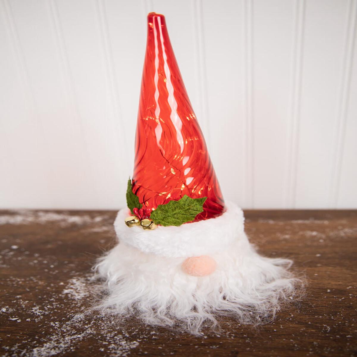 12 Inch Battery Operated Lighted Gnome Santa
