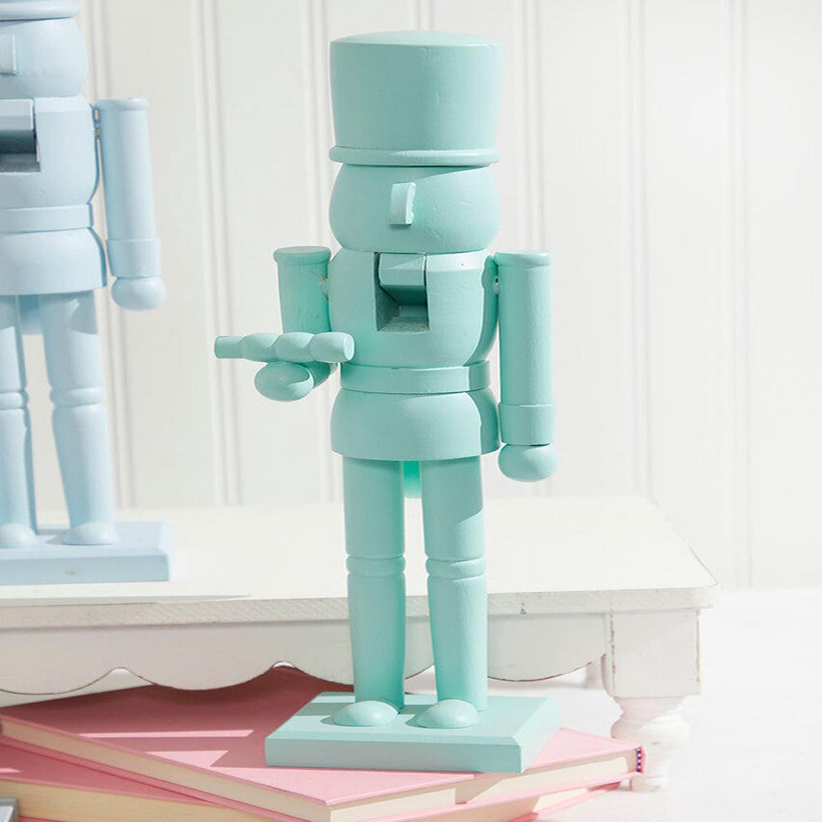 15 Inchi Monochromatic Nutcracker Elegant Modern Holiday Figurine Dcor