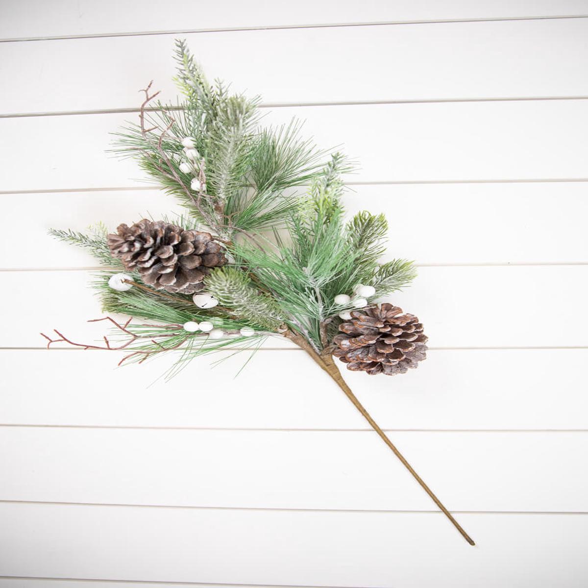 29 Inch Pine Berry Bell Spray