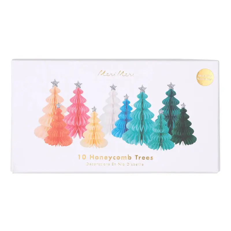 Rainbow Forest Honeycomb Decorations by Meri Meri