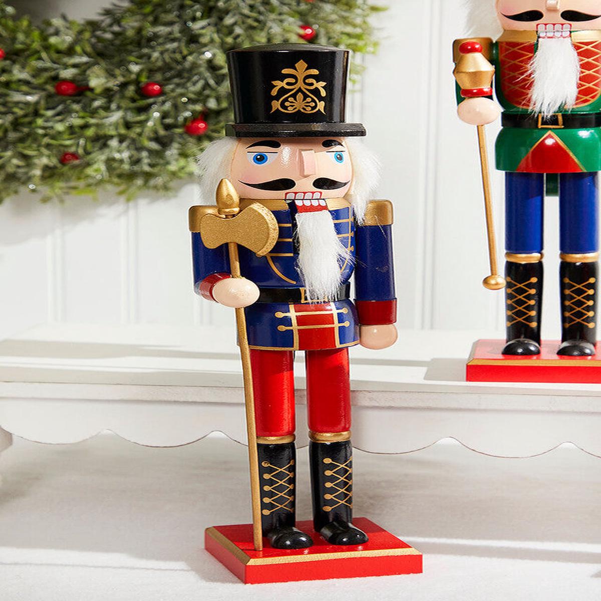 15 Inchi Traditional Nutcracker Classic Holiday Figurine Dcor 3 Assorted Designs