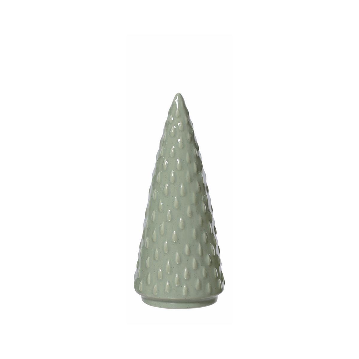 Pale Green Straight Embossed Tree Shaped Christmas Decoration