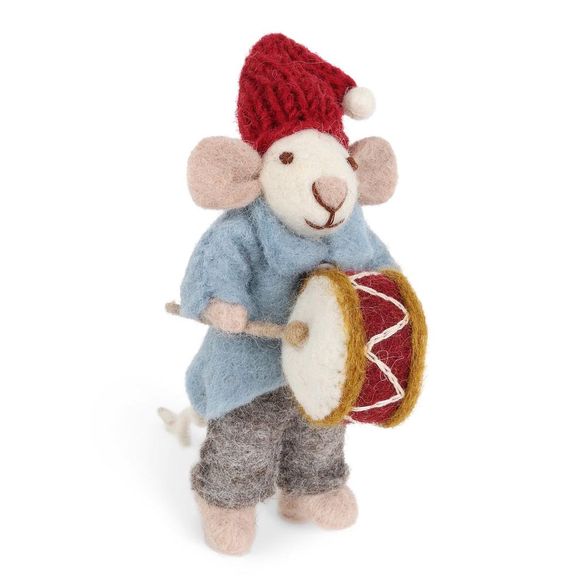 Small Orchestra Mouse with Drum