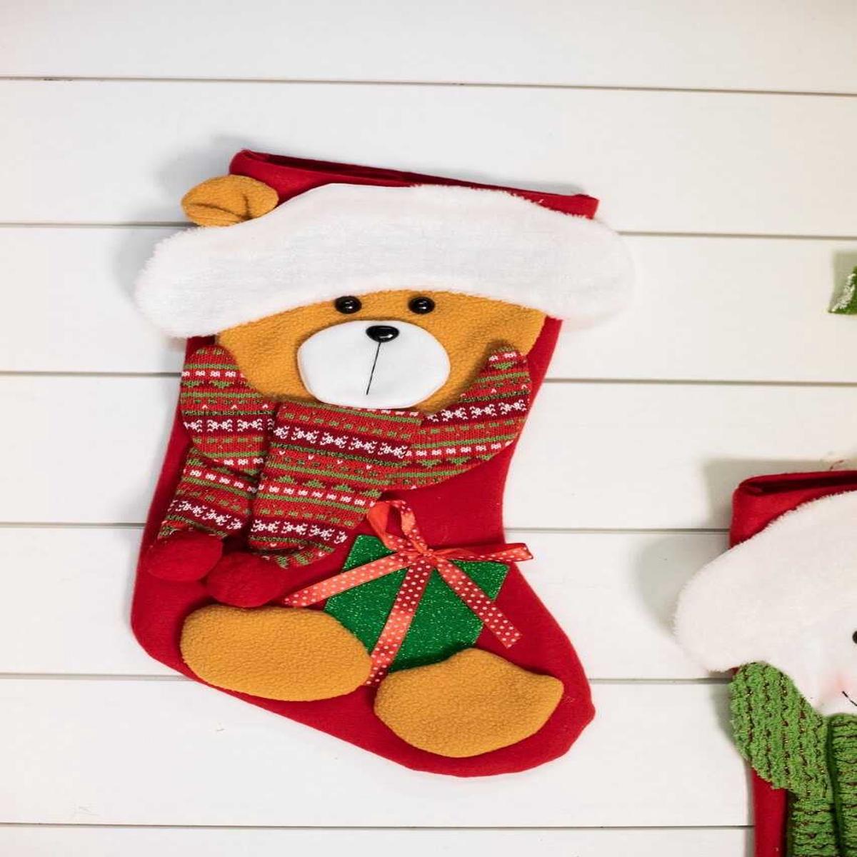 20 Inch Snowman and Bear Stocking