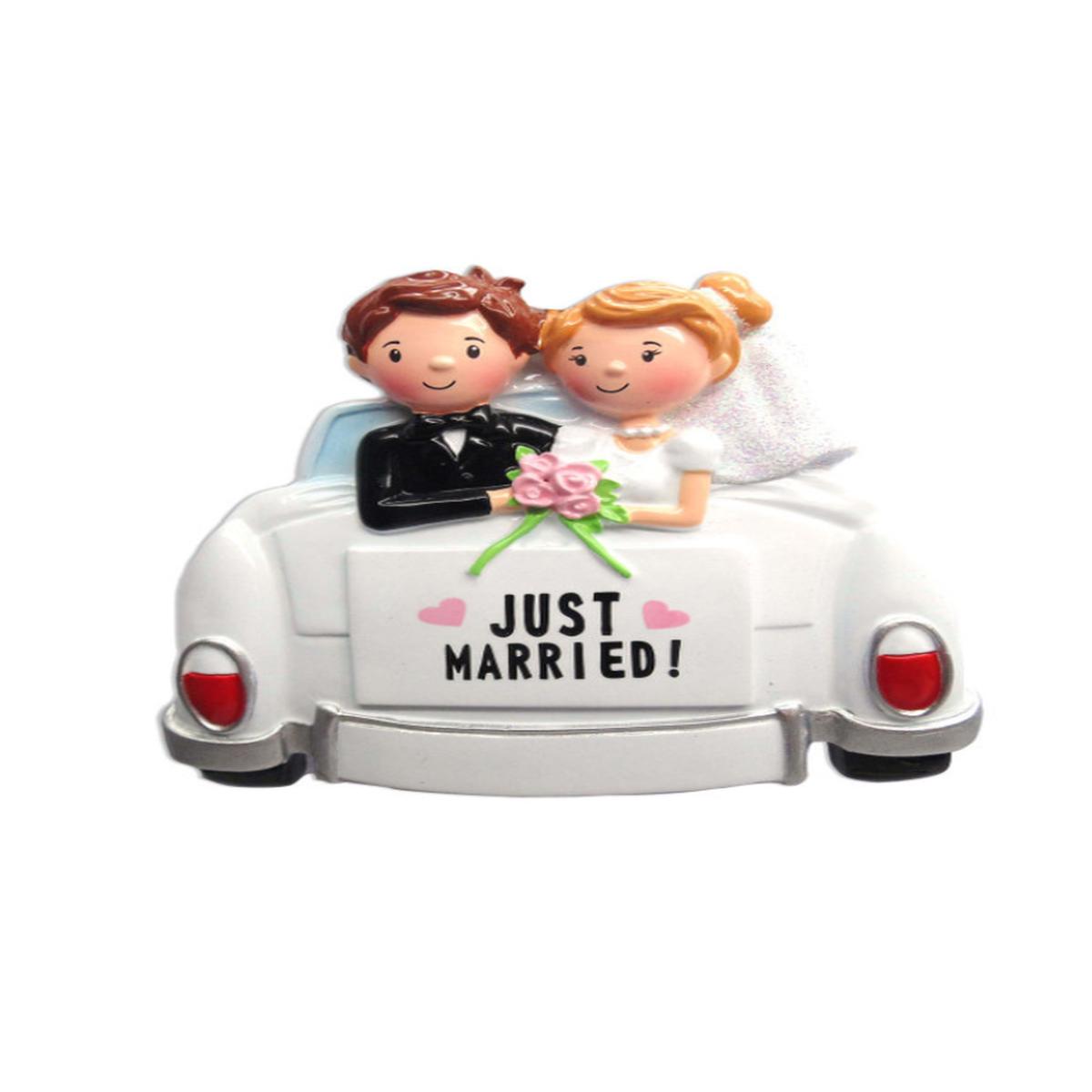 3 Inch Just Married Customizable Ornament  A Beautiful Keepsake for Your Special Day