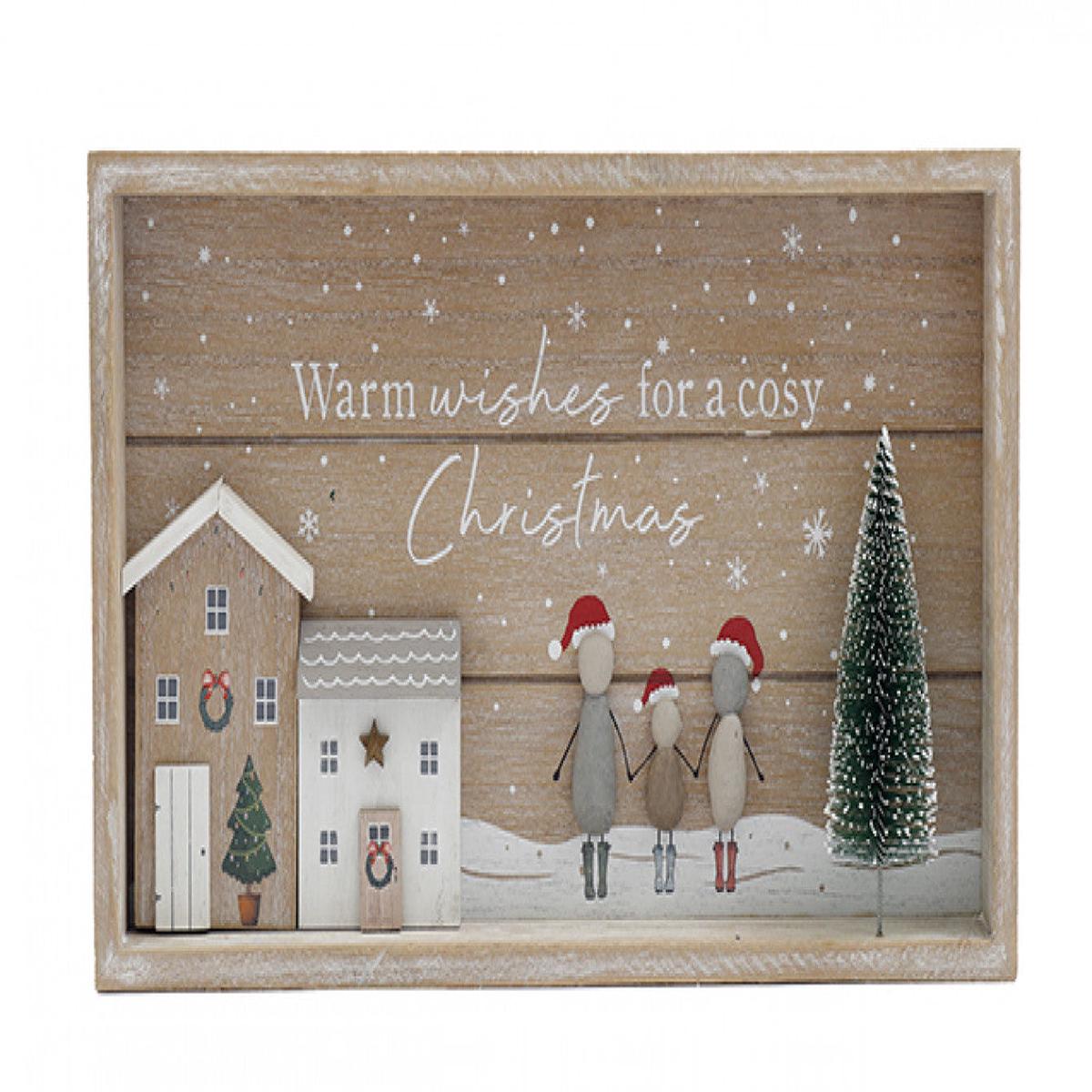 33.5cm Pebble Framed Plaque