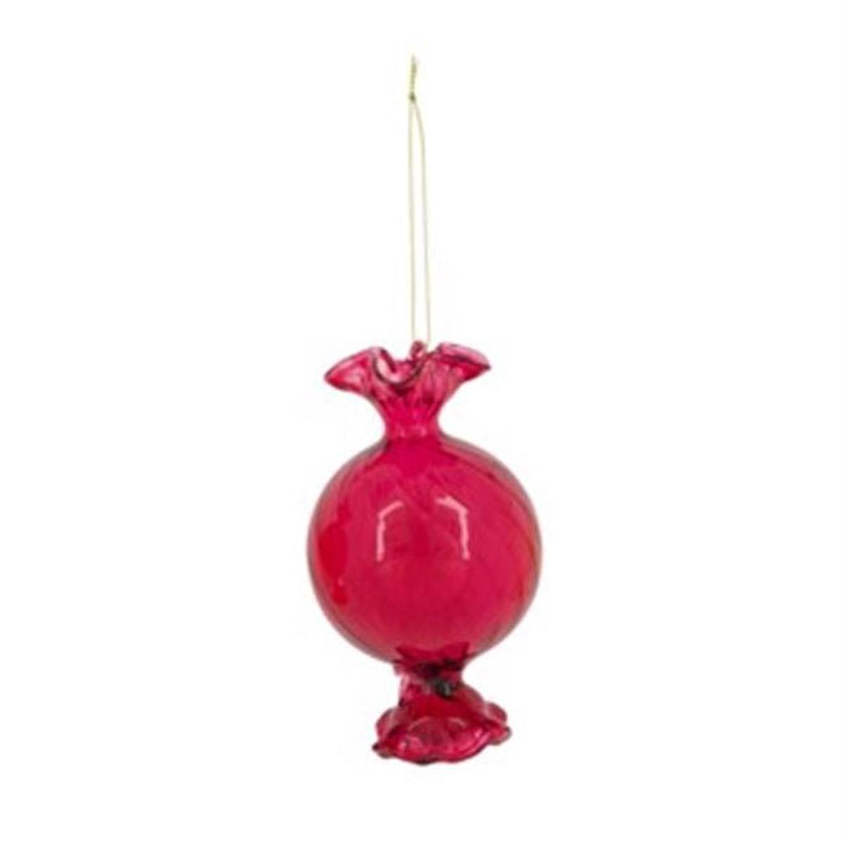Pink Glass Candy Hanging Decoration  Festive Bauble Ornament