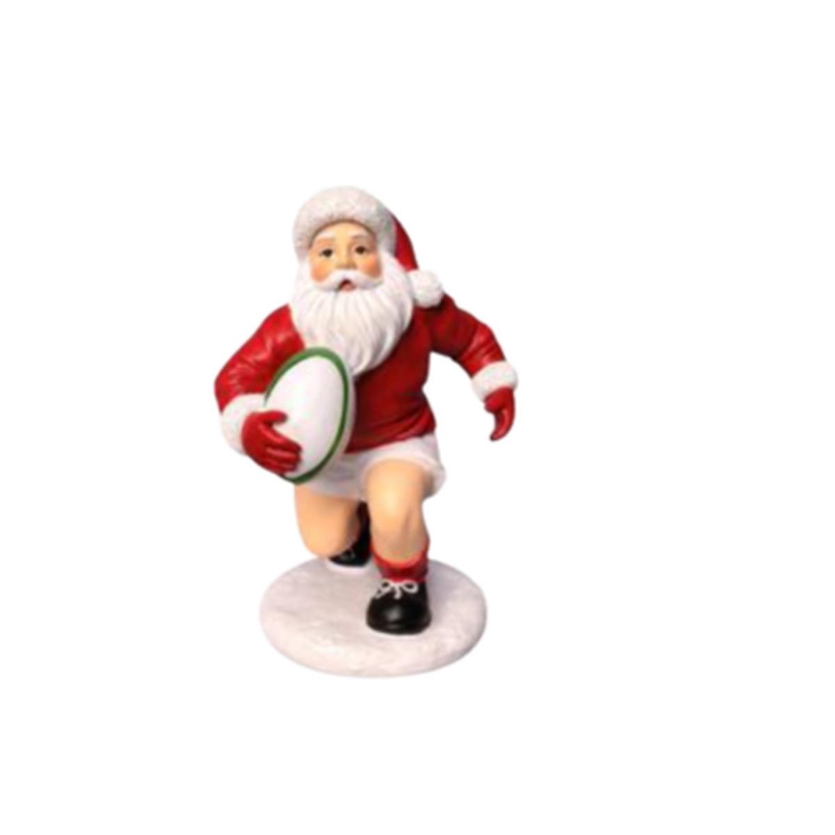 Santa with Rugby Ball