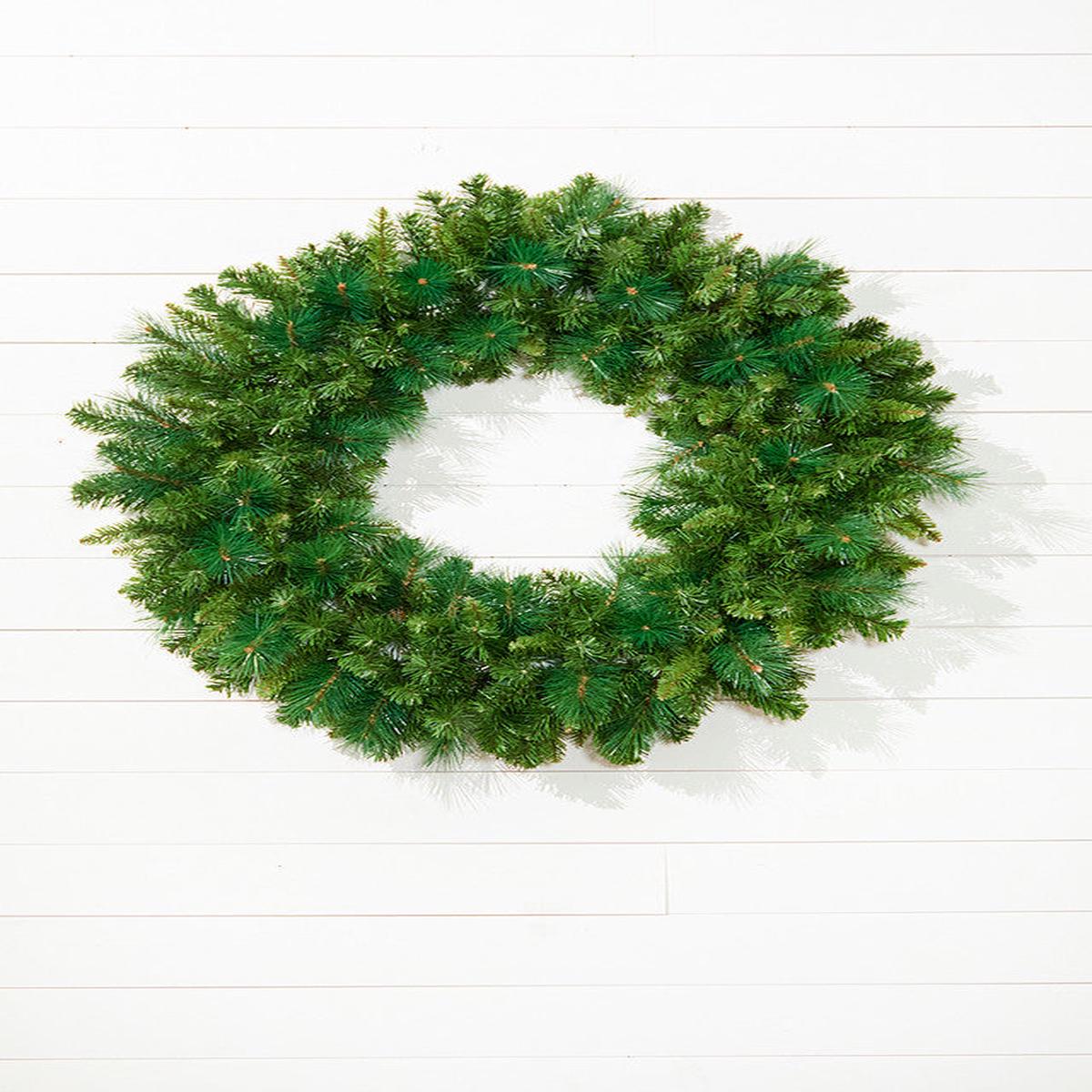 36 Inch Montana Pine Wreath Full Christmas Door Wall Holiday Dcor