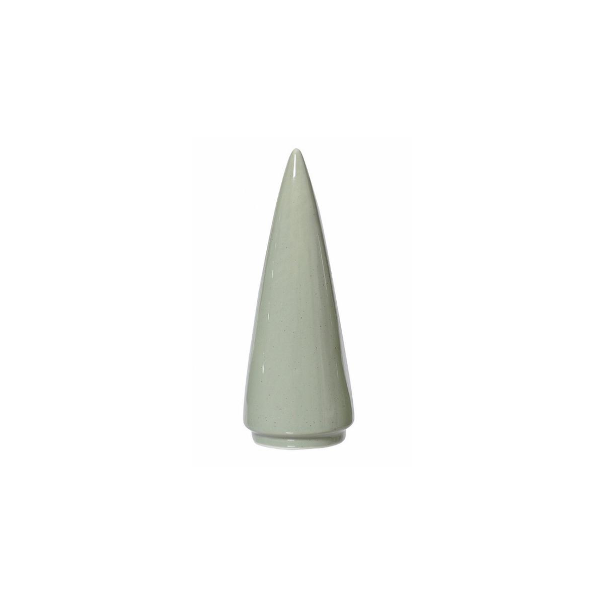 Pale Green Smooth Tree Shaped Christmas Decoration Lrg