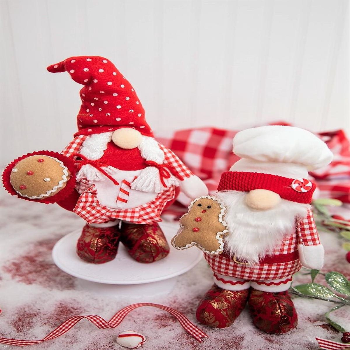 13 Inch Fabric Holiday Chef Gnome