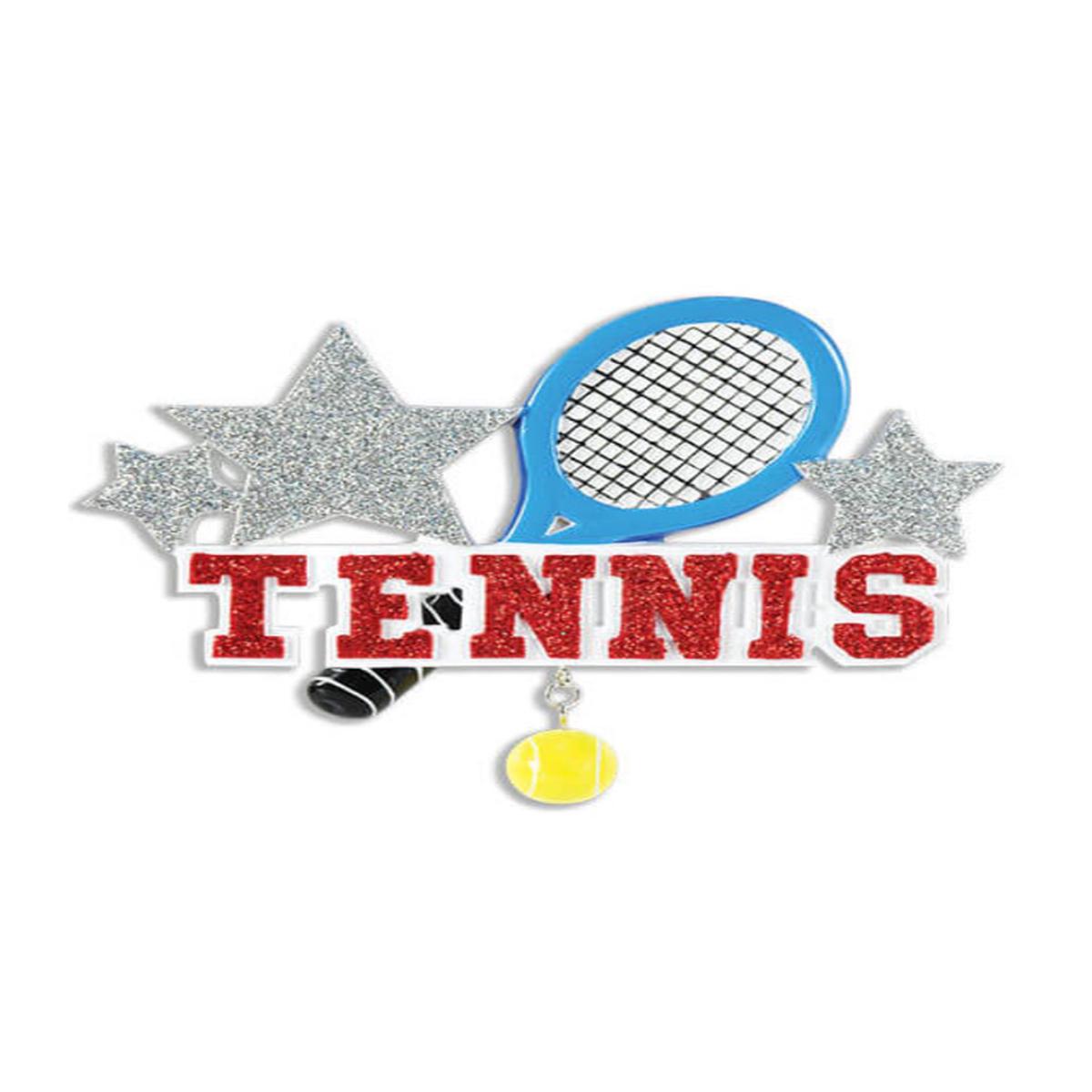 3 Inch Tennis Customizable Ornament  Celebrate Every Match, Victory & Team Spirit